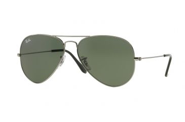 Image of Ray-Ban RB3025 SV Prescription Sunglasses, Gunmetal Frame, 58 mm Prescription Lenses, W0879-5814
