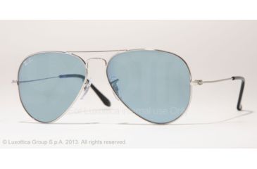 Image of Ray-Ban RB3025 SV Prescription Sunglasses, Silver Frame, 58 mm Prescription Lenses, W3171-5814