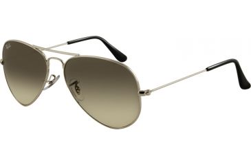 Image of Ray-Ban Aviator Large Metal Prescription Sunglasses RB3025 RB3025-003-32-5814 - Lens Diameter: 58 mm, Frame Color: Silver