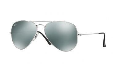 Image of Ray-Ban Aviator Large Metal Prescription Sunglasses RB3025 RB3025-W3277-5814 - Lens Diameter 58 mm, Frame Color Silver
