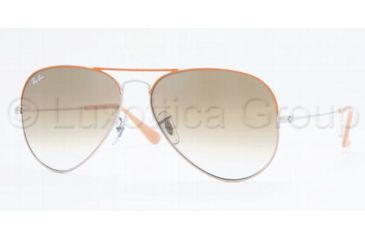 Image of Ray-Ban RB3025 SV Prescription Sunglasses, Silver+orange+beige Frame, 58 mm Prescription Lenses, 071-51-5814
