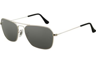 Image of Ray-Ban RB3136 SV Prescription Sunglasses - Silver Frame / 55 mm Prescription Lenses, 003-40-5515
