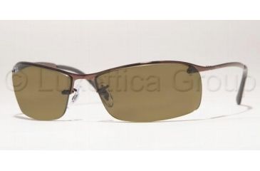 Image of Ray-Ban RB3183 SV Prescription Sunglasses - Brown Frame / 63 mm Prescription Lenses, 014-73-6315