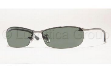 Image of Ray-Ban RB 3186 Sunglasses Styles - Gunmetal Frame / Green Lenses, 004-71-6315