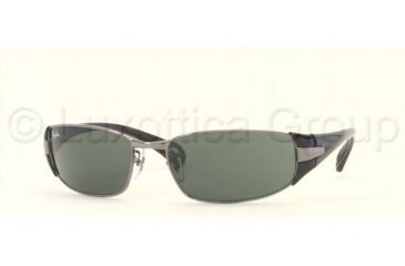 Image of Ray-Ban RB 3261 Sunglasses Styles - Gunmetal Frame / Green Lenses, 004-71-5817