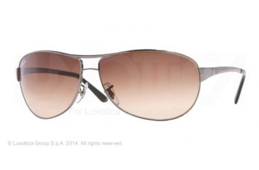Image of Ray-Ban RB3342 Prescription Sunglasses RB3342-004-51-60 - Lens Diameter 60 mm, Frame Color Gunmetal