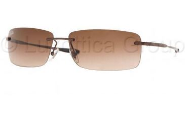 Image of Ray-Ban RB3344 Progressive Prescription Sunglasses RB3344-014-13-6114 - Frame Color: Brown, Lens Diameter: 61 mm