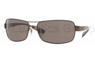 Image of Ray-Ban RB3379 Sunglasses with No-Line Progressive Rx Prescription Lenses RB3379-014-57-6415 - Lens Diameter: 64 mm, Frame Color: Brown