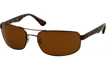 Image of Ray-Ban Bifocal Sunglasses RB3445 with Lined Bi-Focal Rx Prescription Lenses RB3445-014-57-6117 - Lens Diameter: 61 mm, Frame Color: Brown