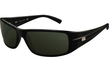 Image of Ray-Ban RB 4057 Sunglasses, Black Frame / Crystal Green Lenses, 601-6116