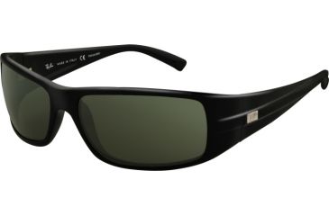 Image of Ray-Ban RB 4057 Sunglasses, Black Frame / Crystal Green Polarized Lenses, 601-58-6116