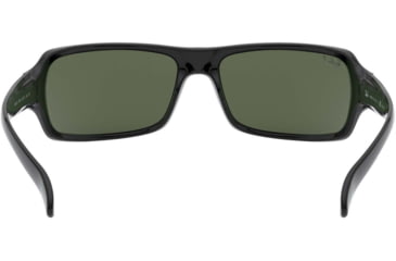 Image of Ray-Ban RB 4075 Sunglasses, Black Frame / Crystal Green Polarized Lenses, 601-58-6116