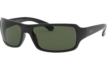 Image of USED Ray-Ban RB 4075 Sunglasses, Black Frame / Crystal Green Polarized Lenses, 601-58-6116, EDEMO1