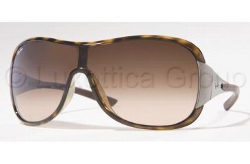 Image of Ray-Ban RB 4091 Sunglasses Styles - Light Havana Frame / Brown Gradient Lenses, 710-13-0129