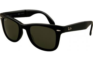 Image of Ray-Ban Folding Wayfarer Bifocal Sunglasses RB4105 with Lined Bi-Focal Rx Prescription Lenses RB4105-601-58-5420 - Lens Diameter: 54 mm, Frame Color: Black