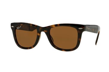 Image of Ray-Ban Folding Wayfarer Bifocal Sunglasses, 50mm, Tortoise, RB4105-710-57-50-BI