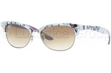 Image of Ray-Ban RB4132 SV Prescription Sunglasses - Violet+top White-Gray-Black Frame / 52 mm Prescription Lenses, 835-51-5215