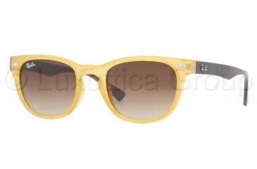 Image of Ray-Ban RB4140 Bifocal Sunglasses - Opal Yellow Frame / 49 mm Prescription Lenses, 768-51-4920