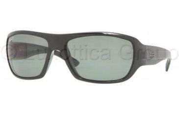 Image of Ray-Ban RB 4150 Sunglasses Styles - Black Frame / Crystal Green Polarized Lenses, 601-58-6416