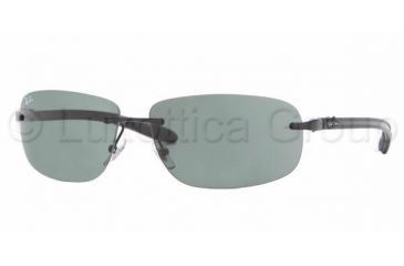 Image of Ray-Ban RB 8303 Sunglasses Styles - Black Frame / Gray Green Lenses, 002-71-6113