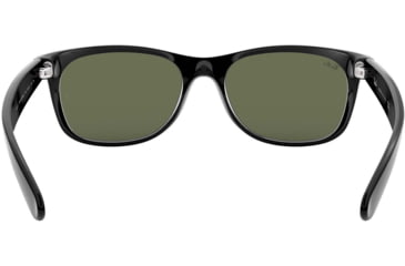 Image of Ray-Ban RB2132 New Wayfarer Sunglasses, 52mm, Black Frame, Green Crystal Lens, 901-5218