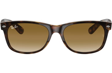 Image of Ray-Ban RB2132 New Wayfarer Sunglasses, 52mm, Shiny Avana Frm, Brown Crystal Gradient Lenses, 710-51-5218