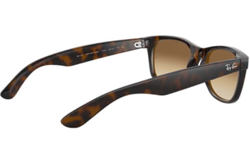 Image of Ray-Ban RB2132 New Wayfarer Sunglasses, 55mm, Shiny Avana Frm, Brown Gradient Crystal Lens, 710-51-5518