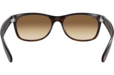Image of Ray-Ban RB2132 New Wayfarer Sunglasses, 55mm, Shiny Avana Frm, Brown Gradient Crystal Lens, 710-51-5518