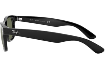 Image of Ray-Ban RB2132 New Wayfarer Sunglasses, Black Frame, Crystal Green Lenses, 901-58