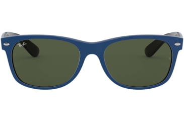 Image of Ray-Ban RB2132 New Wayfarer Sunglasses, Green Lenses, 646331-55