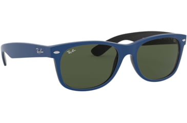 Image of Ray-Ban RB2132 New Wayfarer Sunglasses, Green Lenses, 646331-55