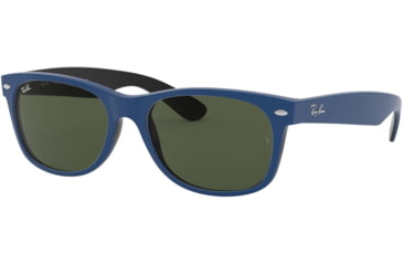 Image of Ray-Ban RB2132 New Wayfarer Sunglasses, Green Lenses, 646331-55