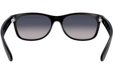 Image of Ray-Ban RB2132 New Wayfarer Sunglasses, Matte Black Frame, Polarized Blue Gradient Gray Lenses, 601S78-5518