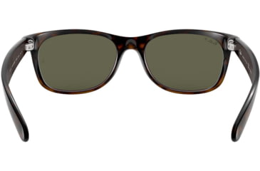 Image of Ray-Ban RB2132 New Wayfarer Sunglasses, Tortoise Frame, Crystal Green Polarized Lenses, 902/58-58