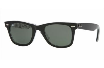 Image of Ray-Ban RB2140 SV Prescription Sunglasses - Comics Top Black Crystal Green Frame / 50 mm Prescription Lenses, 1046-5022