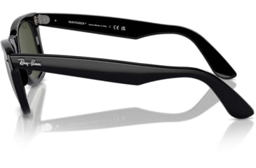Image of Ray-Ban RB2140 Original Wayfarer Sunglasses, Black Crystal Green Frame, 54mm Lens, 901-5418