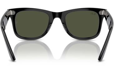 Image of Ray-Ban RB2140 Original Wayfarer Sunglasses, Black Crystal Green Frame, 54mm Lens, 901-5418