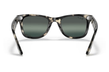Image of Ray-Ban RB2140 Original Wayfarer Sunglasses, Grey Havana Frame, Silver/Blue Chromance Lens, Polarized, Asian Fit, 52, RB2140F-1333G6-52