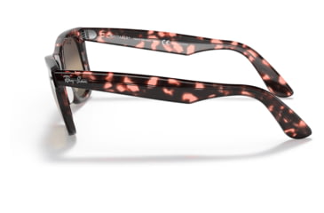 Image of Ray-Ban RB2140 Original Wayfarer Sunglasses, Pink Havana Frame, Silver/Grey Chromance Lens, Polarized, Asian Fit, 52, RB2140F-1334G3-52
