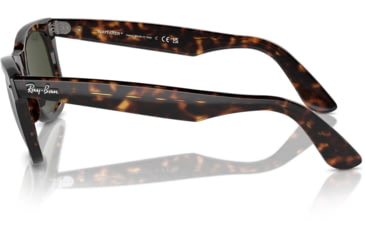 Image of Ray-Ban RB2140 Original Wayfarer Sunglasses, Tortoise Frame, Crystal Green 50mm Lens, 902-5022