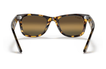 Image of Ray-Ban RB2140 Original Wayfarer Sunglasses, Yellow Havana Frame, Silver/Brown Chromance Lens, Polarized, 50, RB2140-1332G5-50