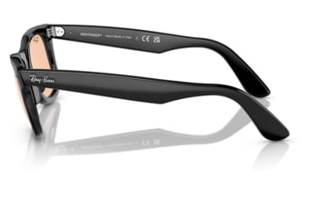 Image of Ray-Ban RB2140 Wayfarer Sunglasses, Black Frame, Pink Lens, Asian Fit, 52, RB2140F-601-4B-52