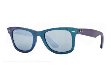 Image of Ray-Ban RB2140F Single Vision Prescription Sunglasses RB2140F-611330-52 - Lens Diameter 52 mm, Frame Color Metallic Azure