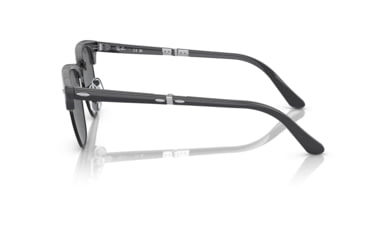 Image of Ray-Ban RB2176 Clubmaster Folding Sunglasses, Grey On Black Frame, Dark Grey Lens, 51, RB2176-1367B1-51