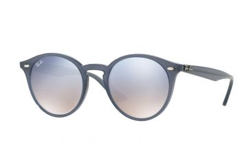 Image of Ray-Ban RB2180 Sunglasses 62327B-49 - Opal Dark Azure Frame, Clear Grad Blue Mirror Silver Lenses