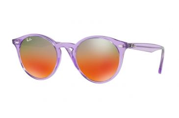 Image of Ray-Ban RB2180 Sunglasses 6280A8-51 - Shiny Violet Frame, Brown Mirror Red Gradien Silve Lenses