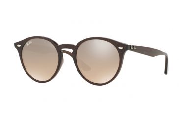 Image of Ray-Ban RB2180F Progressive Prescription Sunglasses RB2180F-62313D-49 - Lens Diameter 49 mm, Frame Color Opal Brown