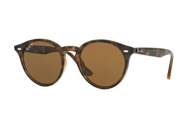 Image of Ray-Ban RB2180F Progressive Prescription Sunglasses RB2180F-710-83-49 - Lens Diameter 49 mm, Frame Color Dark Light Havana