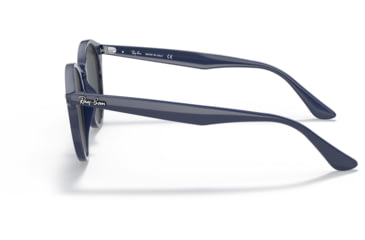 Image of Ray-Ban RB2180F Sunglasses - Womens, Dark Grey Lenses, Blue, 49, RB2180F-657687-49
