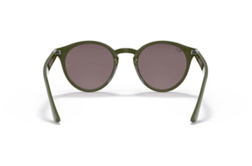 Image of Ray-Ban RB2180F Sunglasses - Womens, Violet Lenses, Military Green, 49, RB2180F-65757N-49